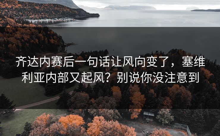 齐达内赛后一句话让风向变了，塞维利亚内部又起风？别说你没注意到