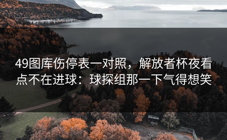 49图库伤停表一对照,解放者杯夜看点不在进球:球探组那一下气得想笑 49图库伤停表一对照,解放者杯夜看点不在进球:球探组那一下气得想笑