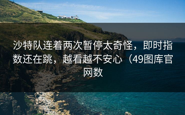 沙特队连着两次暂停太奇怪,即时指数还在跳,越看越不安心(49图库官网数 沙特队连着两次暂停太奇怪,即时指数还在跳,越看越不安心(49图库官网数